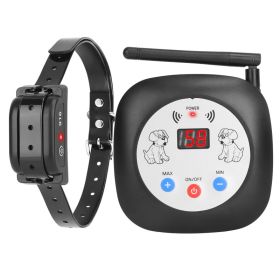 1Set 328FT Electric Wireless Dog Fence System With GPS Location Monitor Collar Receiver Rechargeable Beep Vibration Fence System For Small Medium Larg
