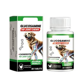 Dog Glucosamine Hip Joint Chews, Chondroitin Joint Support Supplements For All Breeds, Chicken Flavor Soft Chews To Relieve Joint Pain & Boost Mobilit