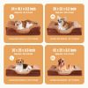 Orthopedic Dog Bed for Large Breeds â€“ Memory Foam Pet Bed with Raised Sides, Washable Cover, Brown