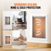 Pet Door, 14.25" x 21.1" Metal Frame with Lock and 3-Flap System, Weatherproof Doggy Door, Easy to Install in Interior or Exterior Walls