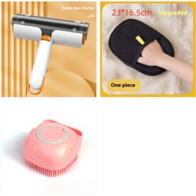 Pet Hair Remover Mitt Pet Hair Remover Gloves Deshedding Brush Glove For Dog Cat Rabbit With Long Short Curly Hair (Option: Set2-1PCS)