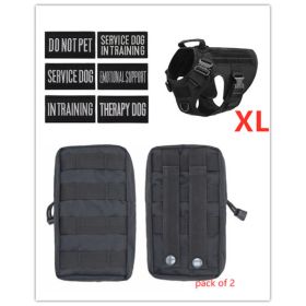 Military Tactical Dog Harness German Shepherd Adjustable Pet Dog Back (Option: L-Set)