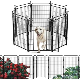 Gardner Pet Dog Fence Indoor And Outdoor Small And Medium Dog Foldable With Gravity Automatic Lock Pet Activity Fence (Option: 40inch)