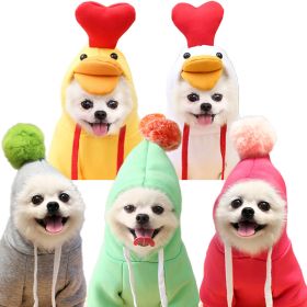 Cute Fruit Dog Clothes For Small Dogs Hoodies Winter Warm Fleece Pet Clothing Puppy Cat Costume Coat For French Chihuahua Outfit (Option: Medium)