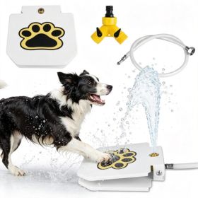 Dog Water Fountain Outdoor,No Electricity Step-On Activated Pet Sprinkler,Paw-Controlled Drinking Dispenser for Large & Small Dogs,Automatic Waterer f (Option: 12521202)