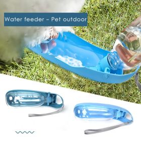 500ml Foldable Pet Water Dispenser Outdoor Travel Drink Bottle Dogs Cats Portable Leak Proof Accompany Water Bottle Accessories (Color: O, Size: 500ML)