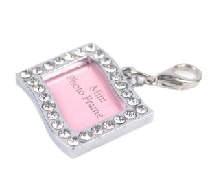Pet Rhinestone Writable Name Telephone ID Tags for Dogs (Option: Rectangle)