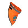 Hi Visibility Reflective Blaze Orange Bandana Pet Safety Accessories for Walking Camping and Off Leash Exploration