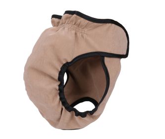 Pet Life Pooper-Dooper Protective, Reusable, And Washable Training Dog Diaper Cover-Up (Color: Khaki, Size: Small)