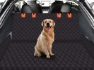 Dog Back Seat Cover Protector for Cars SUV and Trucks with Mesh Window, Scratchproof Nonslip and Waterproof Material
