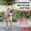 Reflective Cotton Dog Collar Eco Friendly Alt to Nylon Collar for Small Medium and Large Dogs