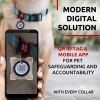 Reflective Cotton Dog Collar Eco Friendly Alt to Nylon Collar for Small Medium and Large Dogs