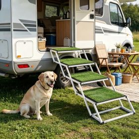 Pet Stairs with Adjustable Height for Outdoor (Option: default title)