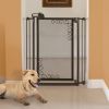 Tall One-Touch Metal Mesh Pet Gate